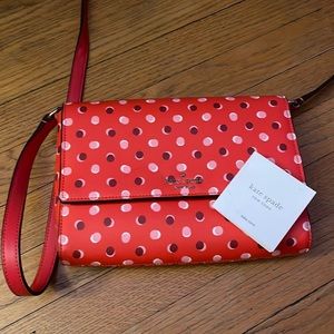 Kate Spade Cove Street Dody Fiesta Polka Dot Crossbody Purse Bag